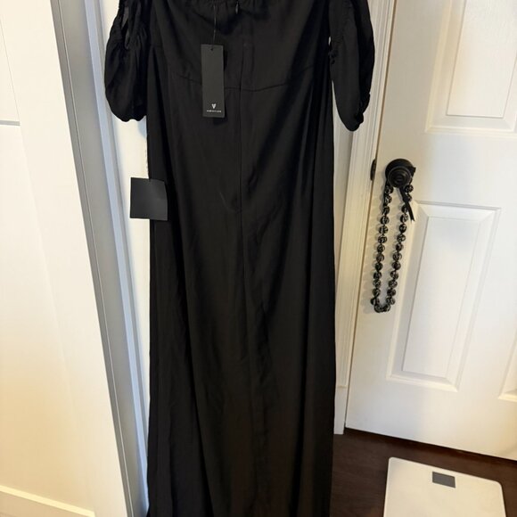 Black Off-the-Shoulder Bustier Maxi Dress - NWT - XL - Picture 6 of 6